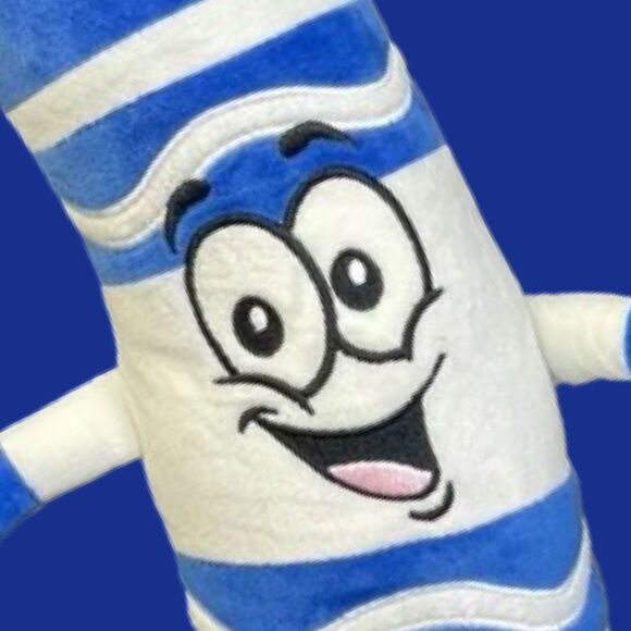 Crayola Experience Itty Bitty Blue Marker Plush Bean Bottom Crayon Toy 15” - Picture 3 of 8